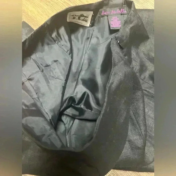 Sara Isabella 100% Linen Cropped  Color Block Pants‎ Sz 6 - Picture 11 of 11